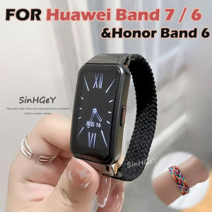 Soft Nylon Strap for Huawei Band 7 / 6 Strap Honor Band 6 Strap Soft Nylon Velcro Replacement Wristband for Huawei Band 6 New [Ready Stock]