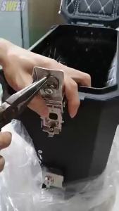 Modified motorcycle trunk accessories upper and lower cover plates foot hinges backrest stainless steel lock seal reflectiv