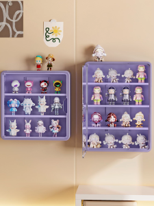 SG Stock Transparent Wall-Mounted Blind Box Organizer - Mini Figurine Storage Display Anime Collectors Hobbyists