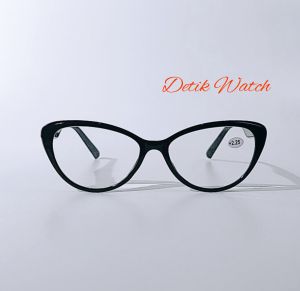 Kacamata Baca Cat Eye Kacamta Plus Frame Cat Eye Hitam ME423D-T
