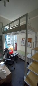 Loft bed customize singapore/single size loft bed for higher ceiling condo