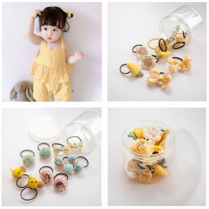 Adorable Princess Butterfly Knot Hair Ties for Girls Elastic Band Non-Damaging Fabric Hair Accessories Childrens Headwear