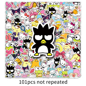Sanrio Mixed Small Potato Stickers Waterproof Notebook Kawaii DIY Sticker Album Decorative Business Supplies Paper Products