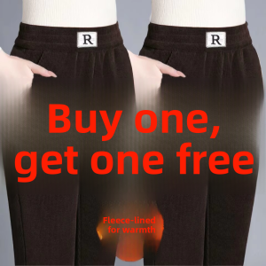 QIAOXIZI | Warm Thick Fluffy Loose Slimming Moms Harem Pants
