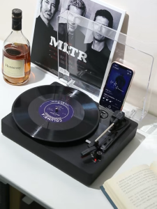 【In stock】Middix Vinyl Record Player Turntable Retro Gramophone Audio Bluetooth Speaker Charging Portable Built-in Speaker and Battery