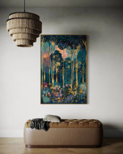 500 1000 1200 2000pcs Jigsaw Puzzle Gustav Klimt Inspired Magical Forest Autumn Art Challenging Brain Teaser Family Fun
