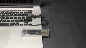 Congdi | Tool-Free M.2 NVMe SATA SSD Enclosure 10Gbps USB C M.2 Adapter Transparent External Solid State Drive Case 2230/2242/2260/2280