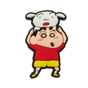 Bandai | 1/10Pcs Japanese Cute Anime Boys Family Shoe Charms For Slides Sandals DIY Custom Accessories PVC Shoe Decoration Clog Buckle