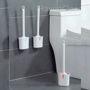 HavenClean New Toilet Brush / Toilet Wall Brush / Toilet Bowl Brush / Long Handle Toilet Brush With Holder