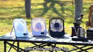 USB Desk Fan [USB Powered] Strong Airflow & Quiet Operation 3 Speed Wind Mini Table Fan for Home Office Bedroom Desktop