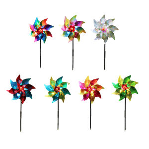 Windmill Bird Repellent Reflective Garden Decor for Pest Deterrence in Fruit and Vegetable Gardens Eco-Friendly Plastic Material