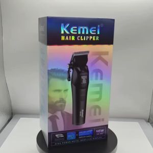 KEMEI KM-1858 DLC BLADE ELECTRICK HAIR CLIPPER PROFESSIONAL 9000 RPM RECAHARGEABLE HAIR CLIPPER KEMEI 1868