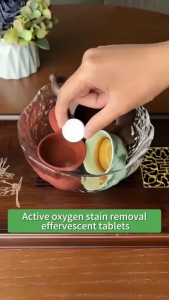 Multifunctional Effervescent Cleaning Tablets Deep Decontamination Active Oxygen Descaling Food - Grade Tea Stain Remover Bubble Cleaning Agent