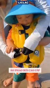 Áo Phao Bơm Hơi dùng cho trẻ em 10-40kg nhựa PVC an toàn nhiều màu lựa chọn bé trai bé gái AP-ABC