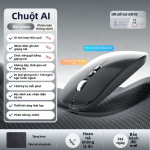 Phụ Kiện Máy Tính Intelligent Voice Mouse AI Wireless Bluetooth Translation Office Noiseless Dialect Input 3812
