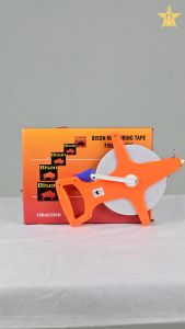 BISON Meteran Tanah 100 Meter Roll Meter T: Alat Ukur Jalan Gulung