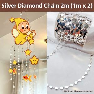 YUGUANG | DIY Charm Chain Accessories Leaf Diamond Metal