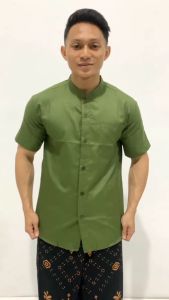 Koko Pria Embos Lengan Pendek|Berkah Turah