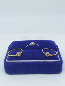CINCIN 1/2 BOLA CORR MP SIZE TANGGUNG/ CINCIN PERAK ASLI SILVER 925 LAPIS EMAS/ CINCIN FASHIOM WANITA TERBARU