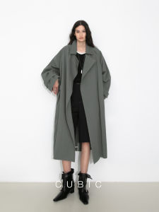 Vintage British Style Loose Long Trench Coat