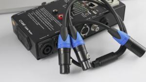 50cm 1 XLR Female To 2 XLR Male XLR Y Splitter Cable Female To 2 Male XLR Y Shape Cable Audio Micphone Cable Adapter for Mixer