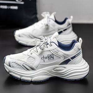 Mens Sport Shoes Autumn 2025 New Thick Bottom Heightening Dad Shoes Teenage Students Trendy Casual Sports Shoes