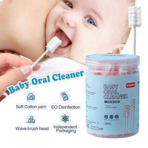 Hộp 30 que gạc rơ lưỡi cho bé sơ sinh que tưa lưỡi vệ sinh răng miệng - đầu mềm an toàn