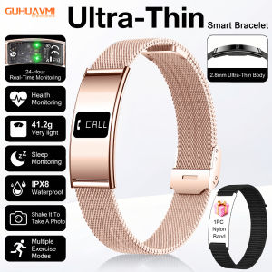 GUHUAVMI | Vòng Đeo Tay Thông Minh Theo Dõi Thể Dục Thể Thao Dành Cho Nam Nữ IPX8 Chống Nước Theo Dõi Nhịp Tim Máy Đo Giấc Ngủ Máy Đếm Bước Chân Nhắc Nhở Cuộc Gọi Đồng Hồ Thông Minh Với Thời Lượng Pin 10 Ngày