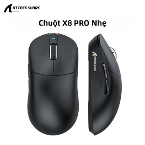 ATTACK SHARK | Chuột Chơi Game Không Dây Attack Shark X8PRO Ultra 8K Với Cảm Biến PAW3395/3950 Pin 500mAh Tùy Chọn Có Dây 1K X8SE/X8Plus Dành Cho Phụ Kiện PC