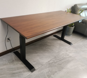 Pure Solid Wood Electric Lifting Table Rubber Wood Desktop Intelligent Dual Motor Home Computer Desk Desk Customization