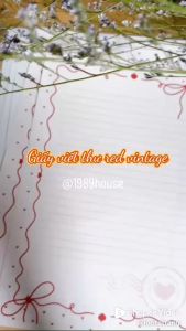 Set 6 tờ giấy viết thư kraft FLOWER VINTAGE