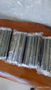 [100pcs] (6mm THIN JUICE Straw) Individually Wrapped (NOT FOR SAGO PEARL) Length 21cm / 23cm Color Black / Clear - Disposable Plastic Straw