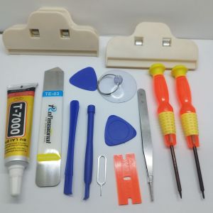 OBENG SERVICE HP 10 IN 1 + PENJEPIT LCD 2 PCS + PENCONGKEL LCD + LEM LCD T7000 15 ML SEPAKET LENGKAT ALL TIPE HP
