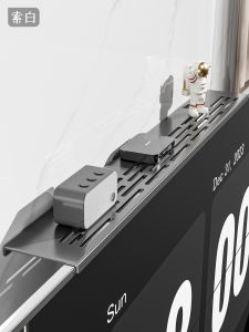 Invisible Cold-Rolled Steel TV Box Storage Rack No Drilling Required Router Placement Shelf Display Monitor above Hidden Organizer