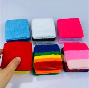 Băng Đeo Cổ Tay Thấm Mồ Hôi Thể Thao Chất Liệu Cotton Co Giãn Phù Hợp Chơi Bóng Rổ Cầu Lông Tennis Chạy BộGym Pickleball