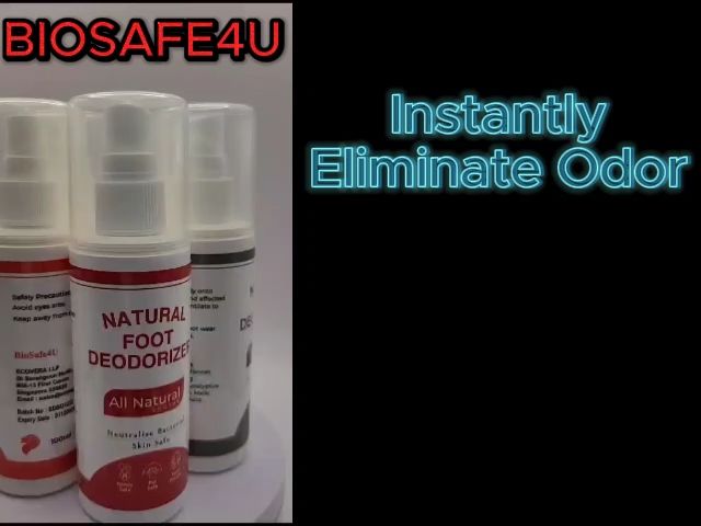 thumbnail image 2 of Sweet Feet Fresh Scent Shoe Deodorizer Spray – 3-Pack – Eliminate Stinky Odor 2 of 5