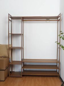 Wardrobe Cabinet 60/90/120CM Wood/Brown Bedroom Cabinet Wardrobe For Clothes Closet Clothes Rack