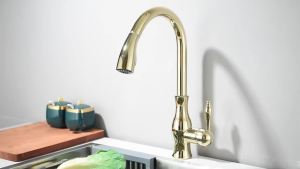 POIQIHY Golden Black Kitchen Faucet Pull Out Kitchen Sink Mixer Tap Bathroom Cold Hot Mixer Tap Crane For Kitchen 360 Rotation