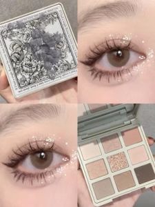 Gogotales Nine Colors Shadow Palette Matte Earth Tone Orange Brown Student Affordable Eyeshadow Dish Waterproof Sweatproof