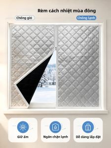 Rèm Cửa Cách Nhiệt Mùa Đông Ấm Áp Chống Gió Giữ Nhiệt Chống Nắng Và Cách Âm 100% Polyester Phong Cách Châu Âu.