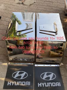 chắn bùn inox sau k165 k140 k2700k3000 - huyndai 1t+ 1t25 kèm cao su có chữ kia hoặc hyundai
