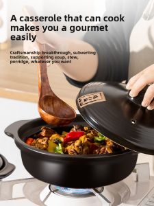 SHUDUODUN | Heat-Resistant Clay Pot Cooking Pot
