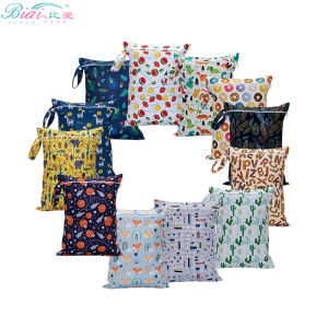 BIAI Baby Clothes Storage Bag Waterproof Wet Bag Washable Diaper Wet Bag Hanging Reusable Travel Organizer Bag Mini Wet Bag