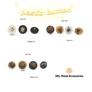 Set 10 Cúc áo nút áo nhựa thời trang dành cho áo vest sơ mi áo dạ QQ-P38 23mm #ssl_accessories