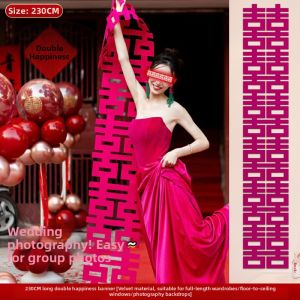 XIKUNLE | Wedding Door Window Double Happiness Decorative Stickers