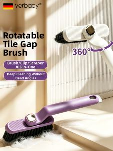 YERBABY | Rotatable No Dead Zone Bathroom Floor Cleaning Brush