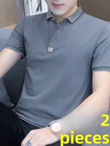 ROMON | Cotton Business Casual Ice Silk Polo Shirt