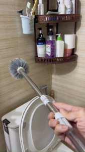 Chổi Cọ Toilet Cán Inox Đầu Tròn Vệ Sinh Bồn Cầu Nhà Tắm Sạch Sâu Bền Đẹp
