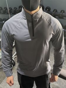 JSGJ | Mens Long Sleeve High Collar Half Zip Base Layer T-shirt
