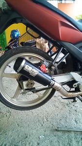 Slincer Knalpot Motor racing CS PRO Racing inlet 50/51mm - SLINCER NYA SAJA - knalpot racing CS PRO ORIGINAL 05 cocok utk vixion cb150r cbr 150r satria FU R15 GSX sonic Not proliner tr1 sc project akrapovic austin r9 h2 rob1 rcb